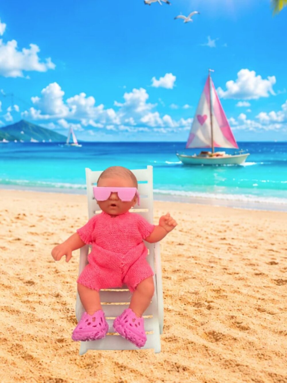 Baby Doll Sunglasses for Mini Zuru Babies | 2.5 Inch Doll Summer Accessory